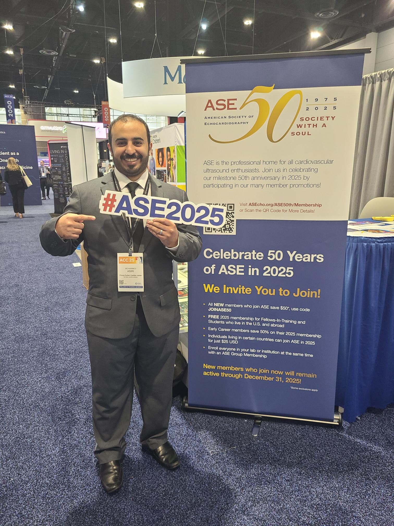 #ASE2025 from ACC Mohammed Asiri at the ASE Booth at ACC.25