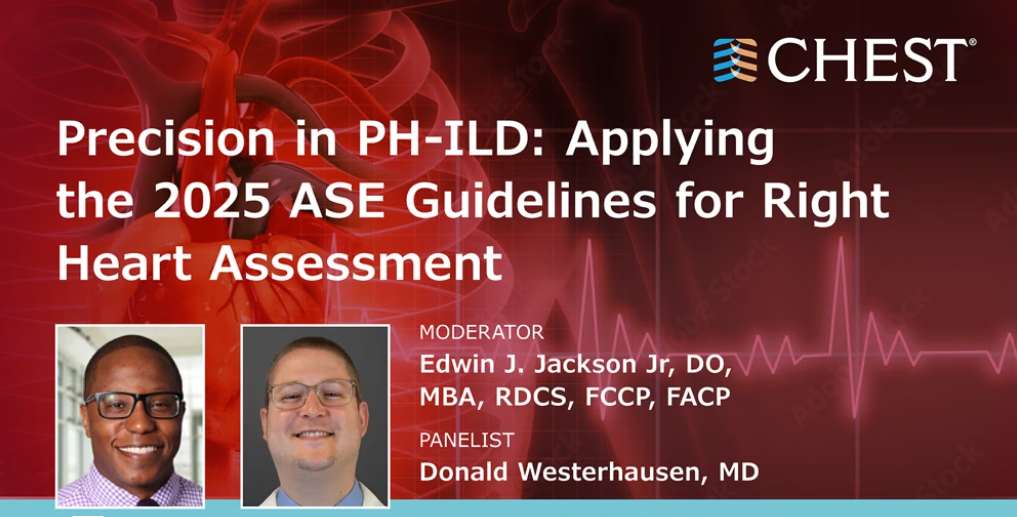 CHEST webinar on right heart assessment