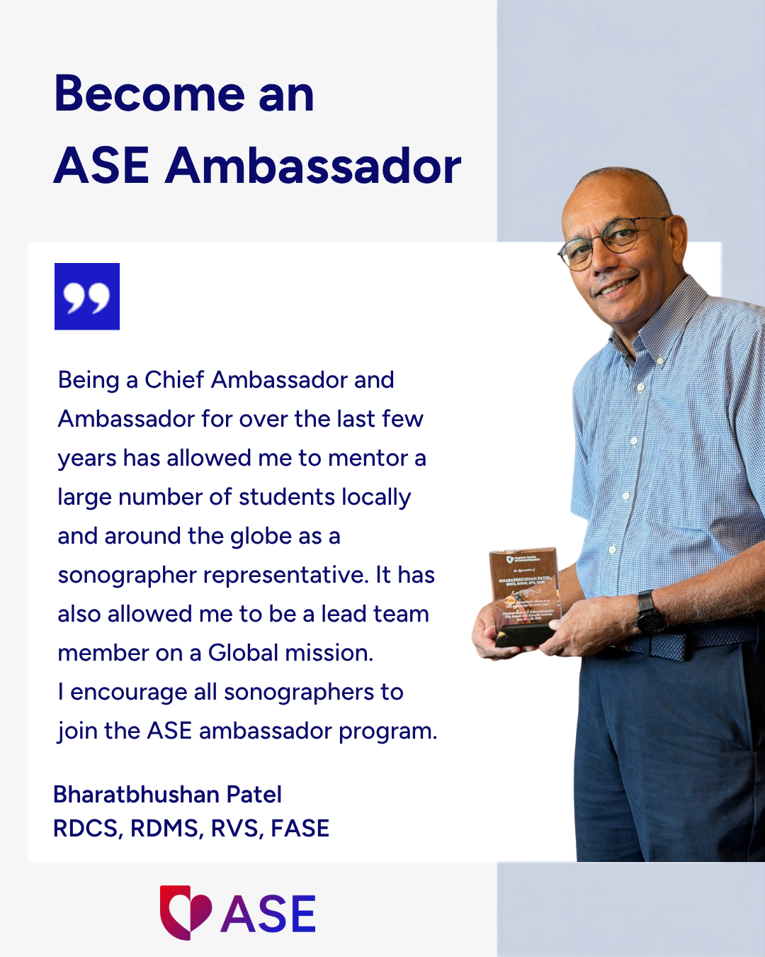 ASE Ambassador Testimonial-Bharat Patel